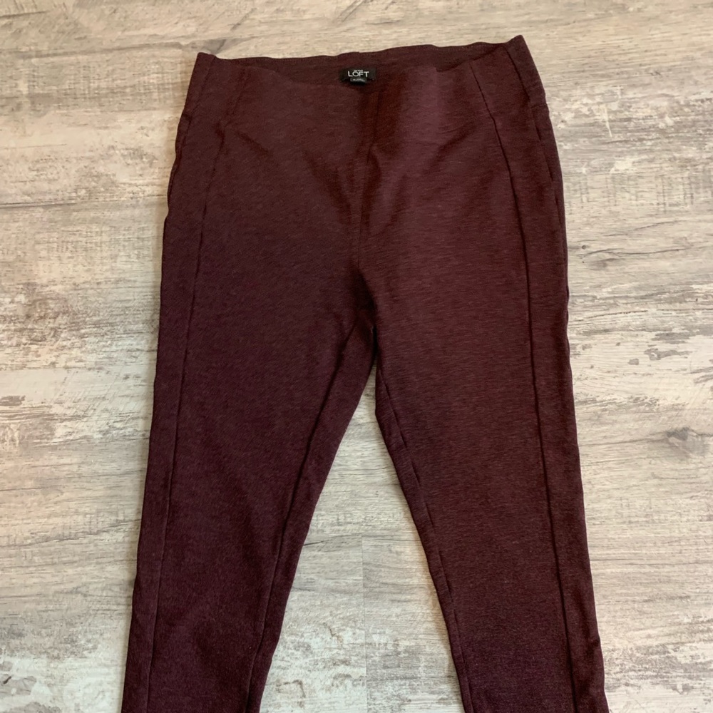 Loft maroon leggings